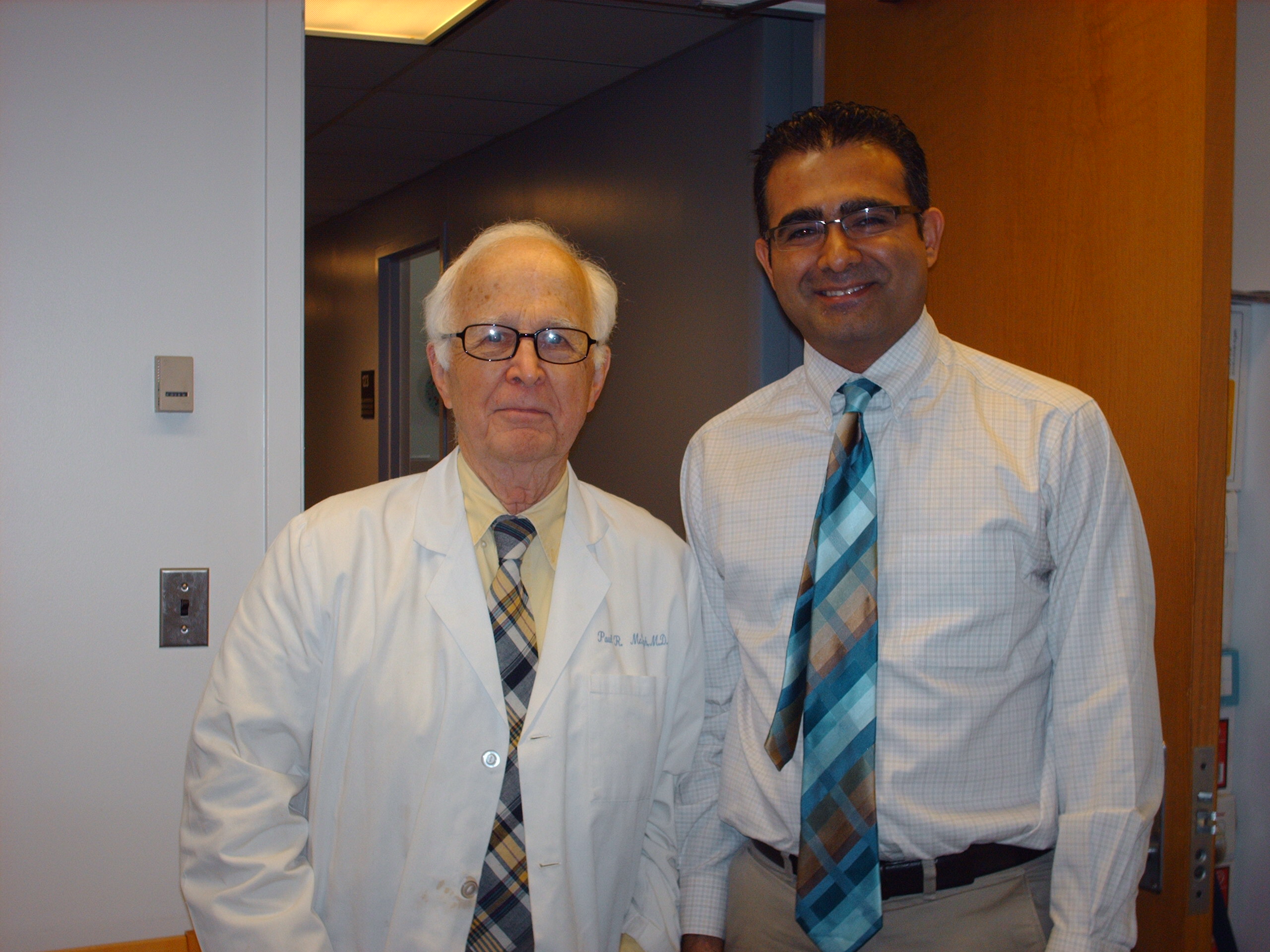 Dr. Paul R. McHugh and Dr. Ulas M. Camsari at The Johns Hopkins Hospital, Baltimore
